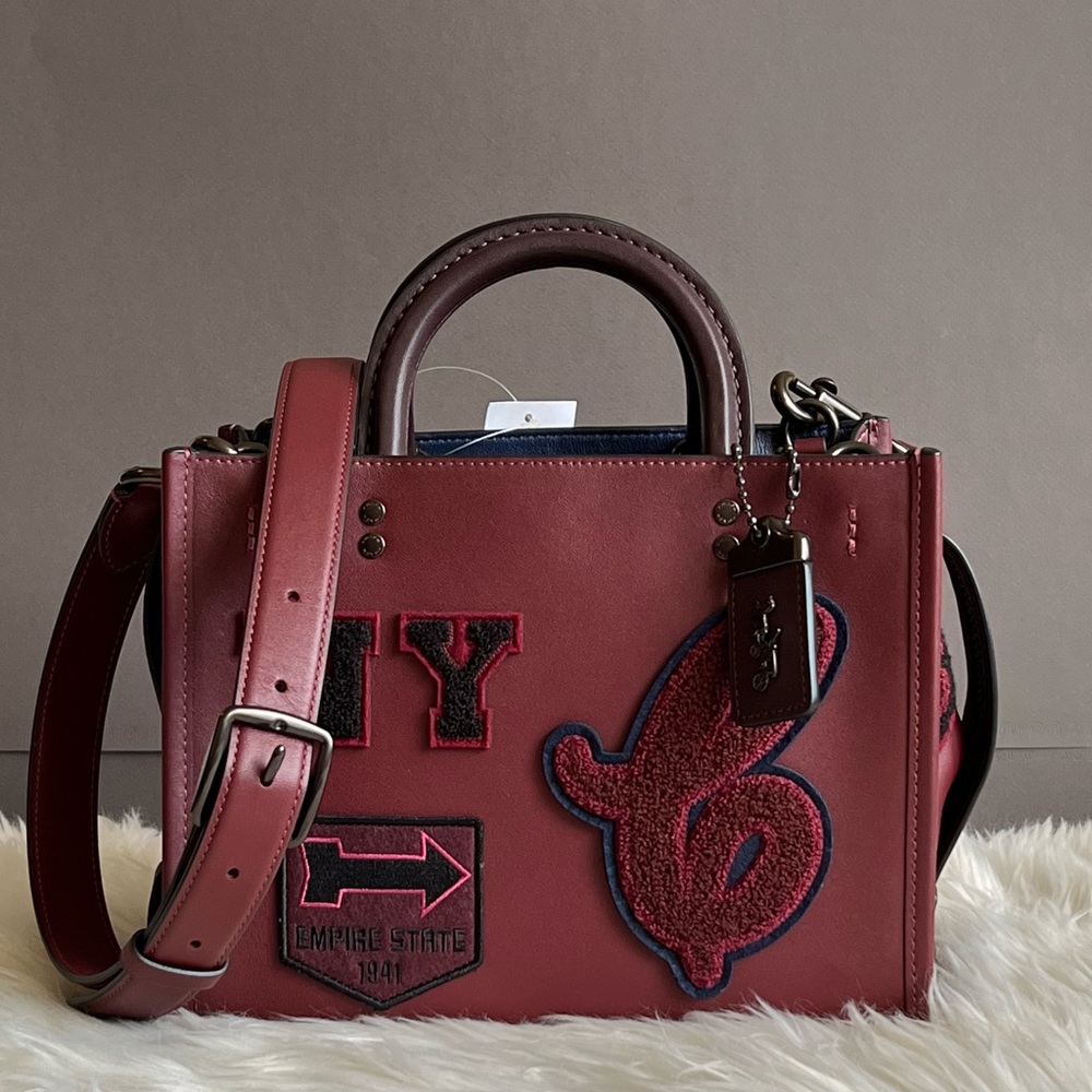 💰SOLD - CG214 - Coach Rogue 25 with Varsity Patches - Picture 3 of 16